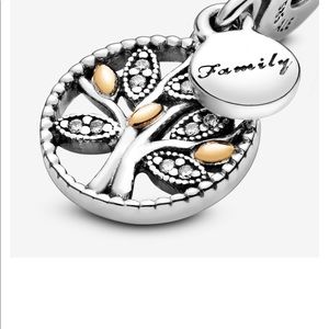 Sparkling Family Tree Dangle Charm